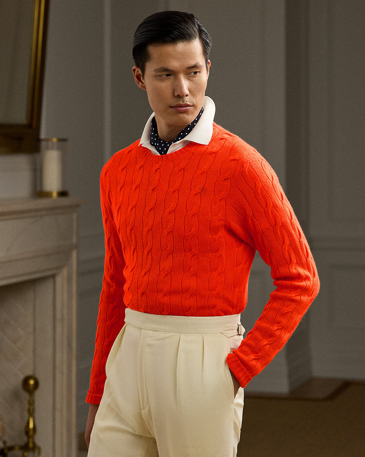 Ralph Lauren CableKnit Cashmere Sweater
