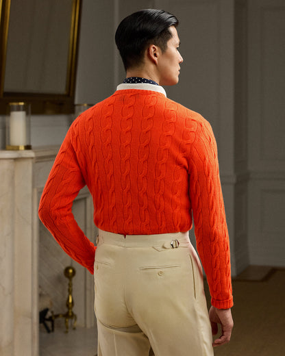 Ralph Lauren CableKnit Cashmere Sweater