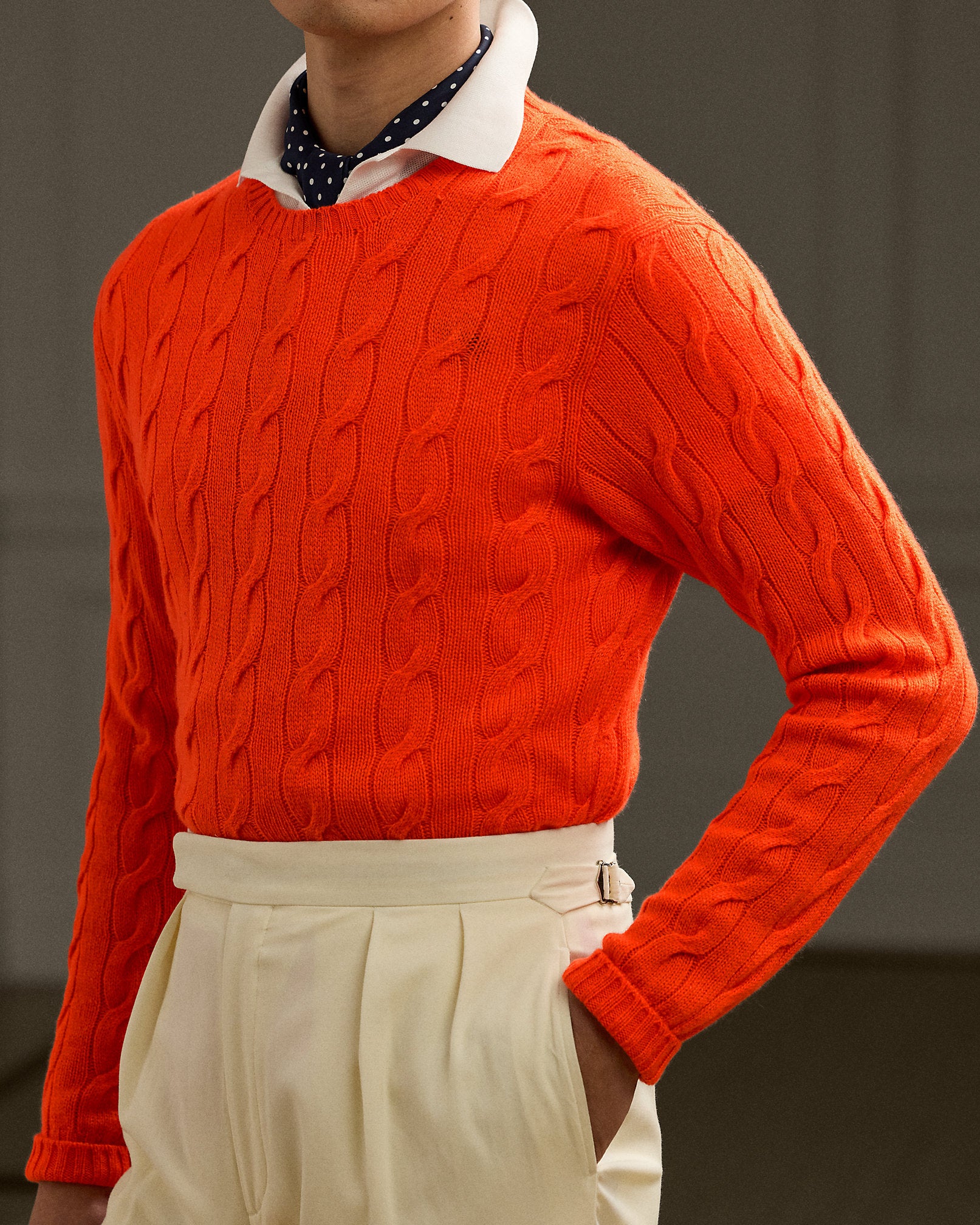 Ralph Lauren CableKnit Cashmere Sweater