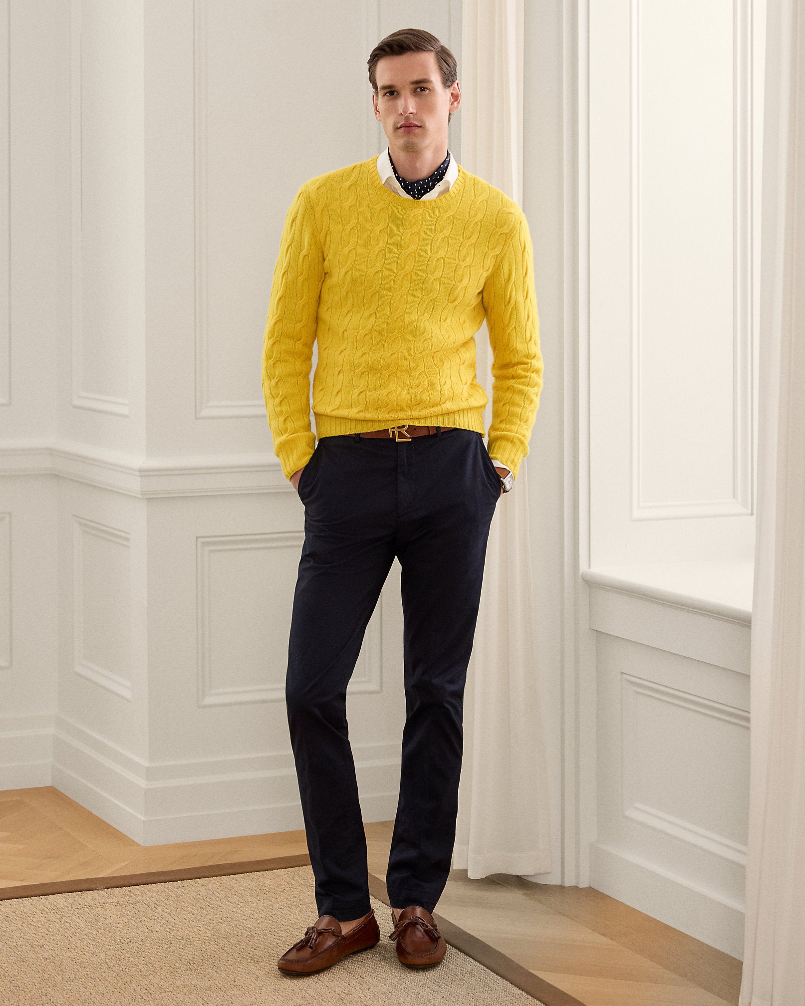 Ralph Lauren CableKnit Cashmere Sweater
