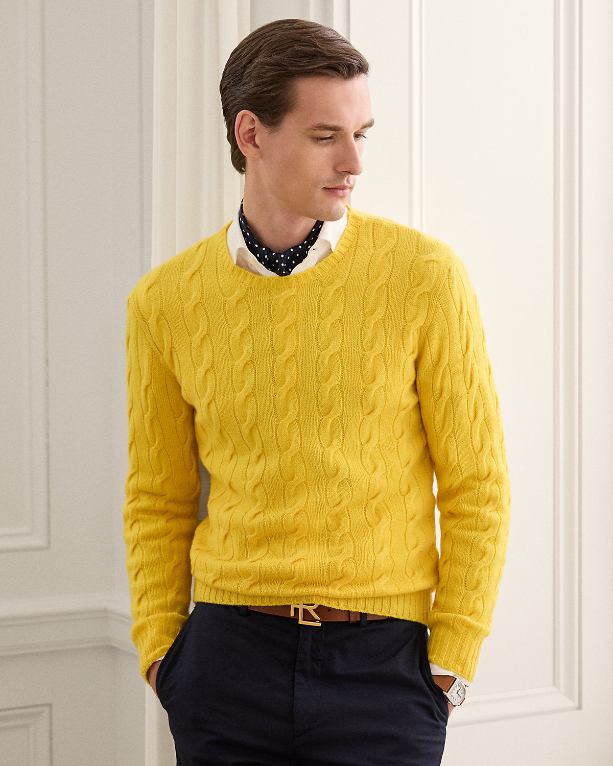 Ralph Lauren CableKnit Cashmere Sweater
