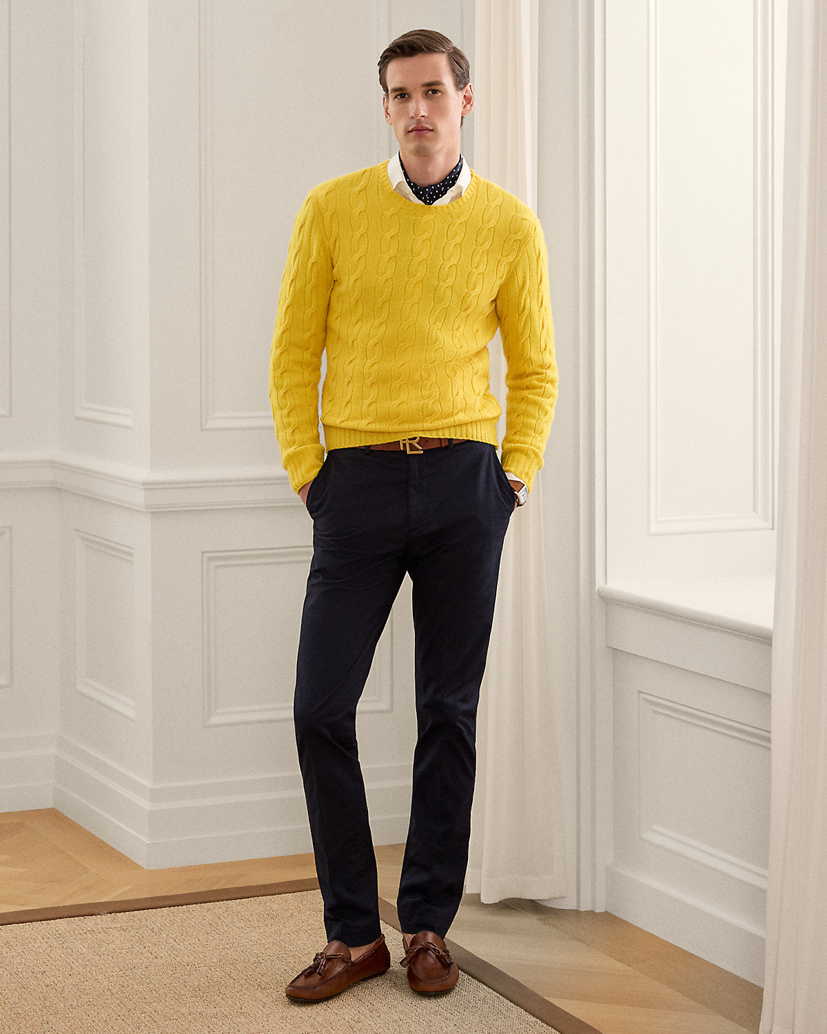 Ralph Lauren CableKnit Cashmere Sweater