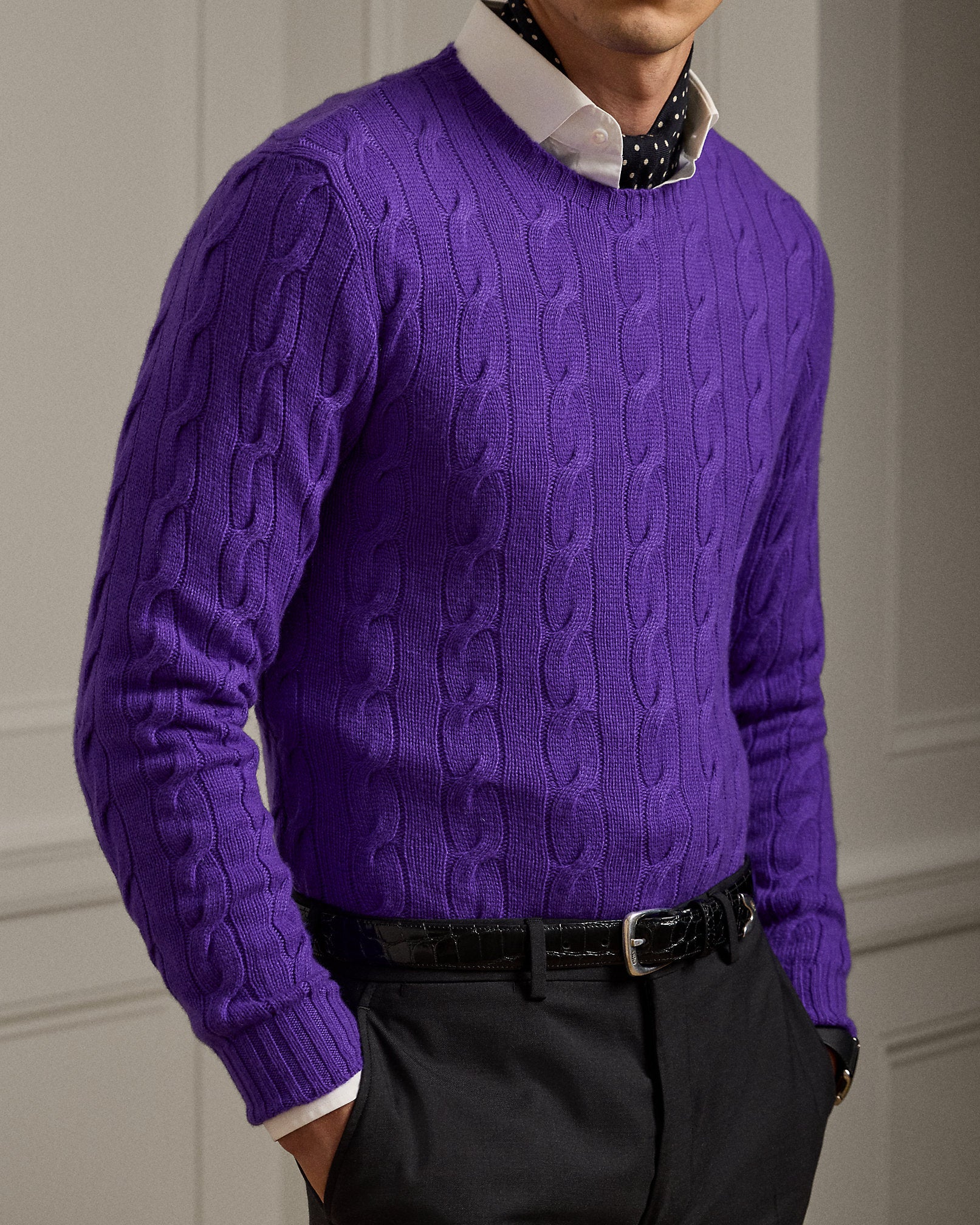 Ralph Lauren CableKnit Cashmere Sweater