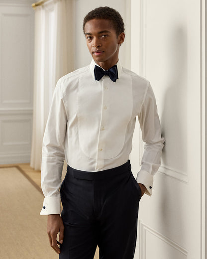 Ralph Lauren PiquéBib French Cuff Tuxedo Shirt