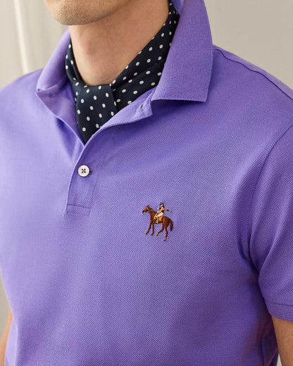 Ralph Lauren Custom Slim Fit Piqué Polo Shirt