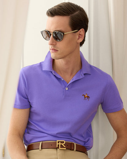 Ralph Lauren Custom Slim Fit Piqué Polo Shirt