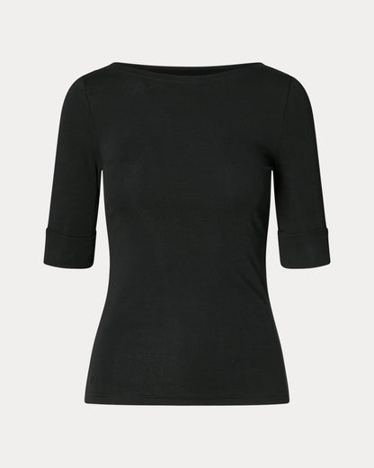 Ralph Lauren Stretch Cotton Boatneck Tee