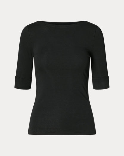 Ralph Lauren Stretch Cotton Boatneck Tee