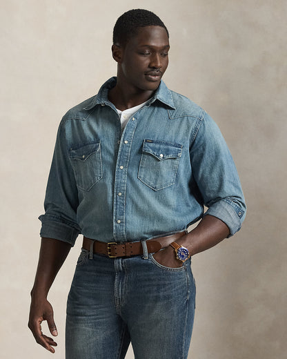 Ralph Lauren Indigo Twill Western Shirt