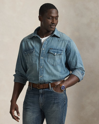 Ralph Lauren Indigo Twill Western Shirt