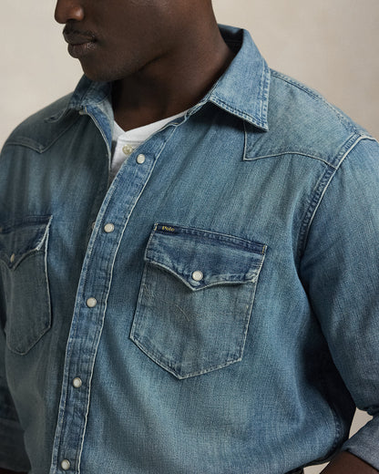 Ralph Lauren Indigo Twill Western Shirt