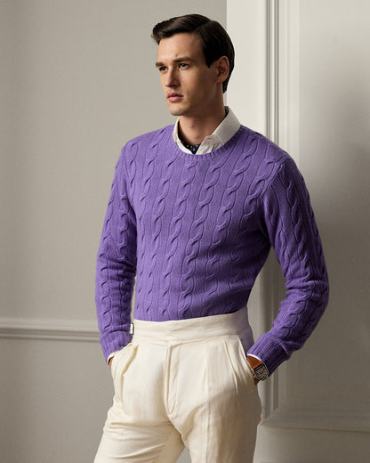 Ralph Lauren CableKnit Cashmere Sweater