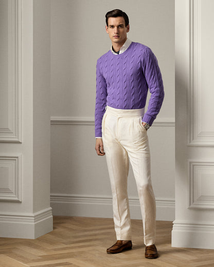Ralph Lauren CableKnit Cashmere Sweater