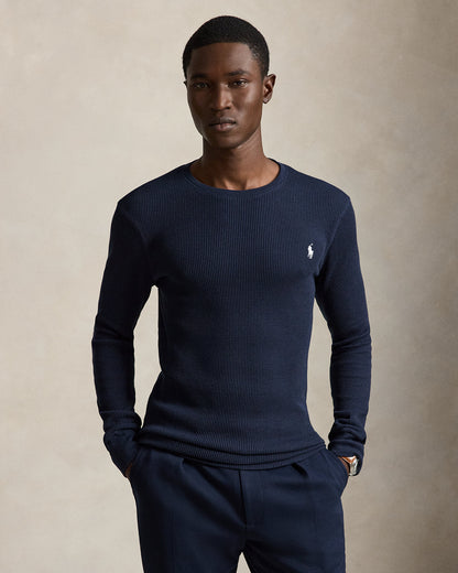 Ralph Lauren WaffleKnit Cotton Crewneck
