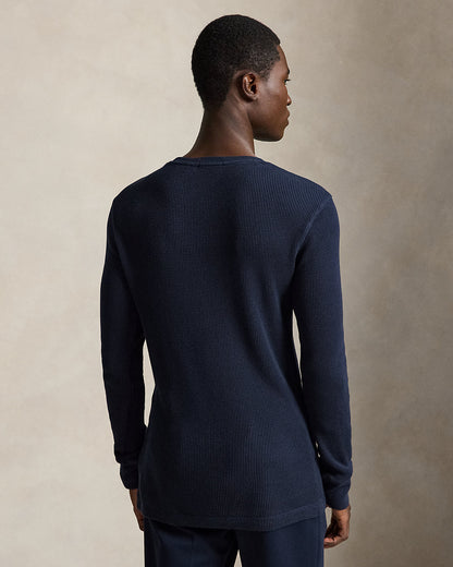 Ralph Lauren WaffleKnit Cotton Crewneck