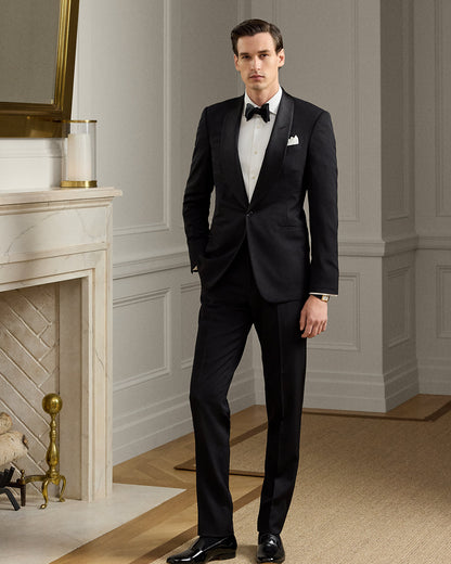 Ralph Lauren PiquéBib French Cuff Tuxedo Shirt