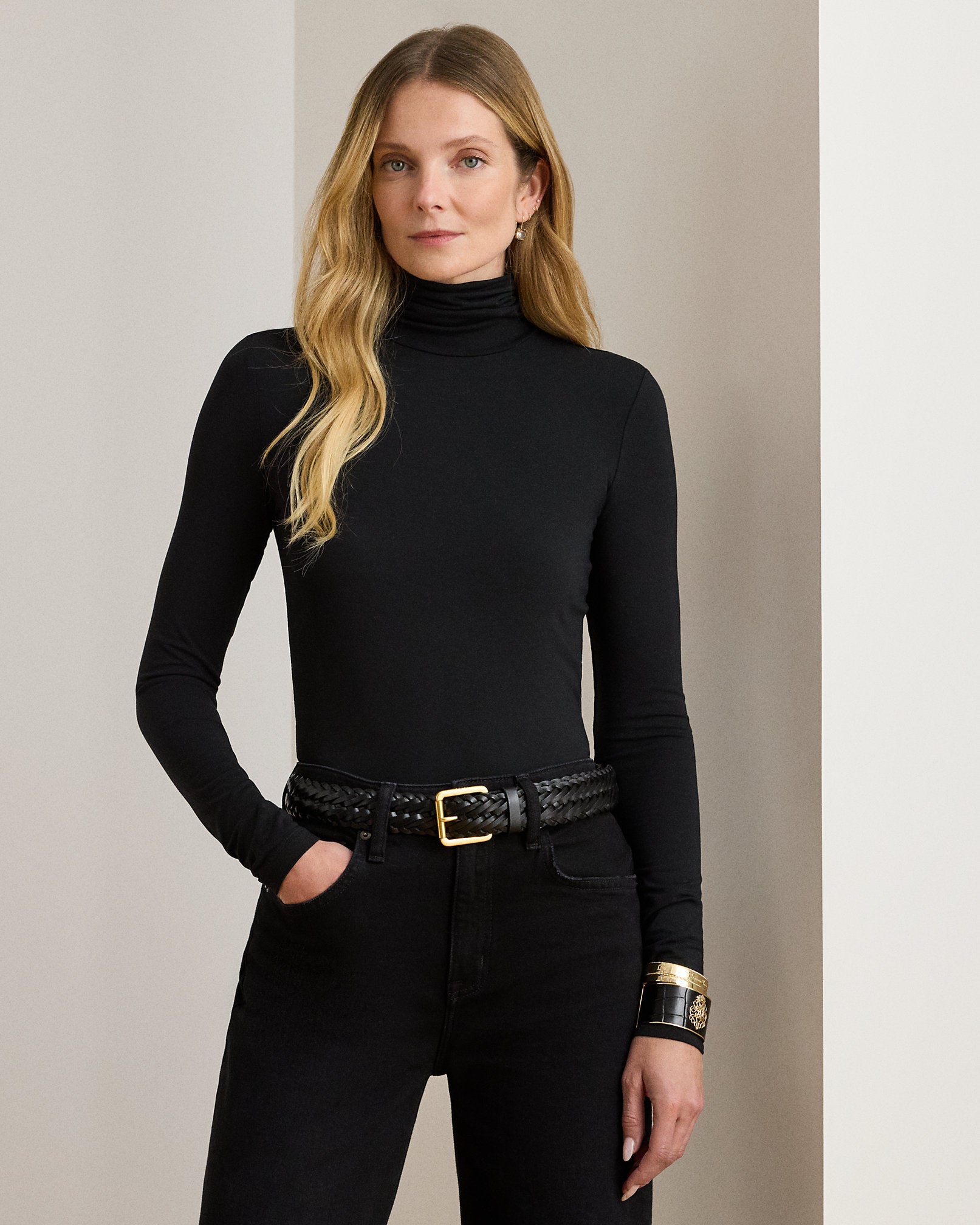Ralph Lauren Stretch Jersey Turtleneck