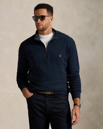 Ralph Lauren Luxury Jersey QuarterZip Pullover