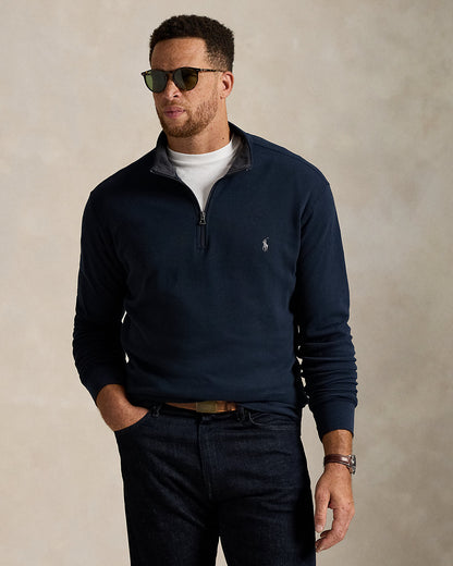 Ralph Lauren Luxury Jersey QuarterZip Pullover