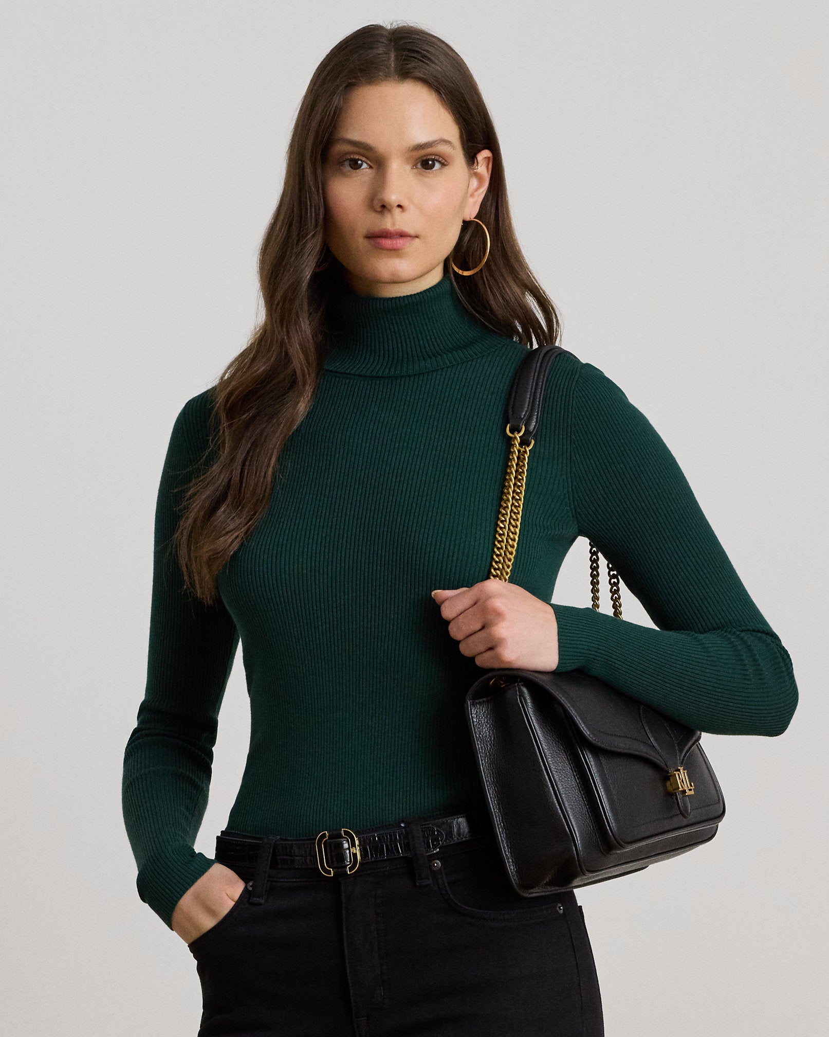 Ralph Lauren Ribbed Turtleneck Sweater