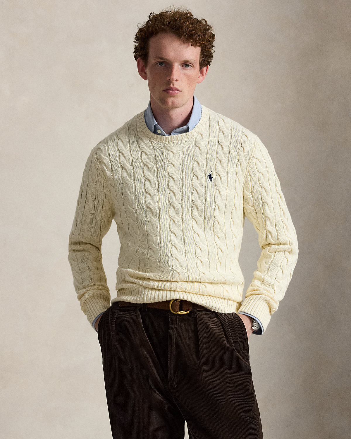 Ralph Lauren CableKnit Cotton Sweater