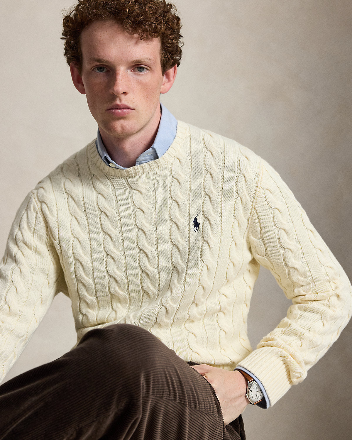 Ralph Lauren CableKnit Cotton Sweater