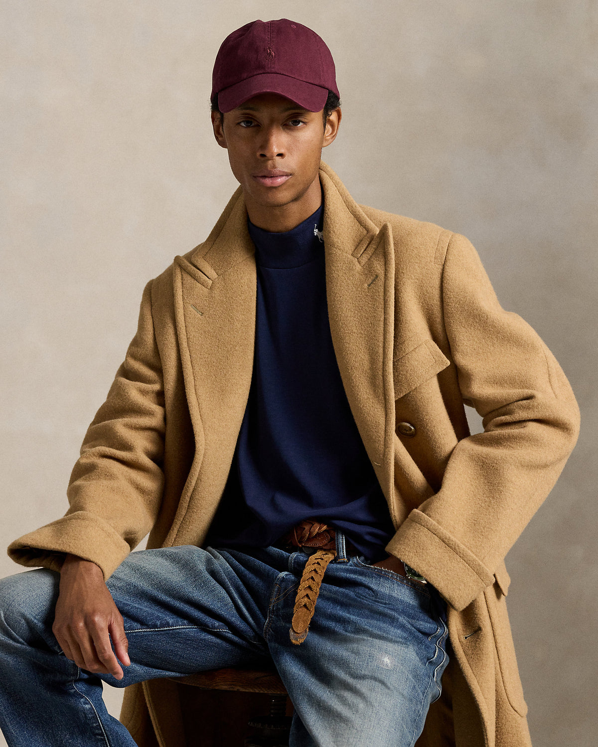 Ralph Lauren Soft Cotton Mockneck Shirt