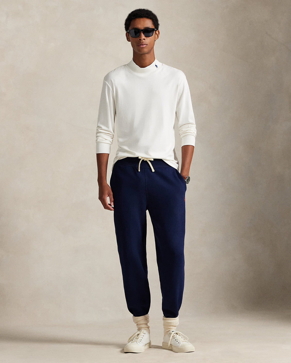 Ralph Lauren Soft Cotton Mockneck Shirt