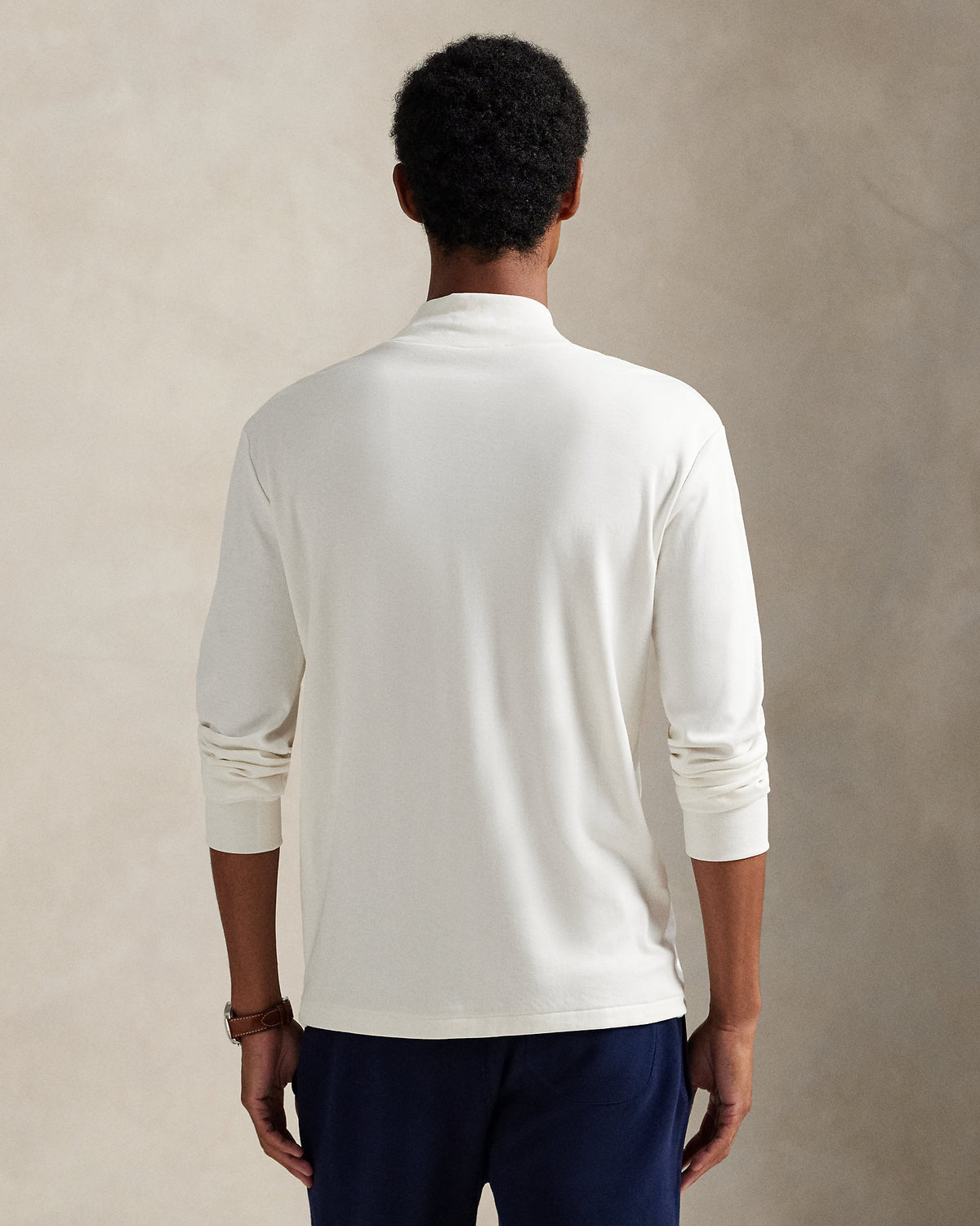Ralph Lauren Soft Cotton Mockneck Shirt
