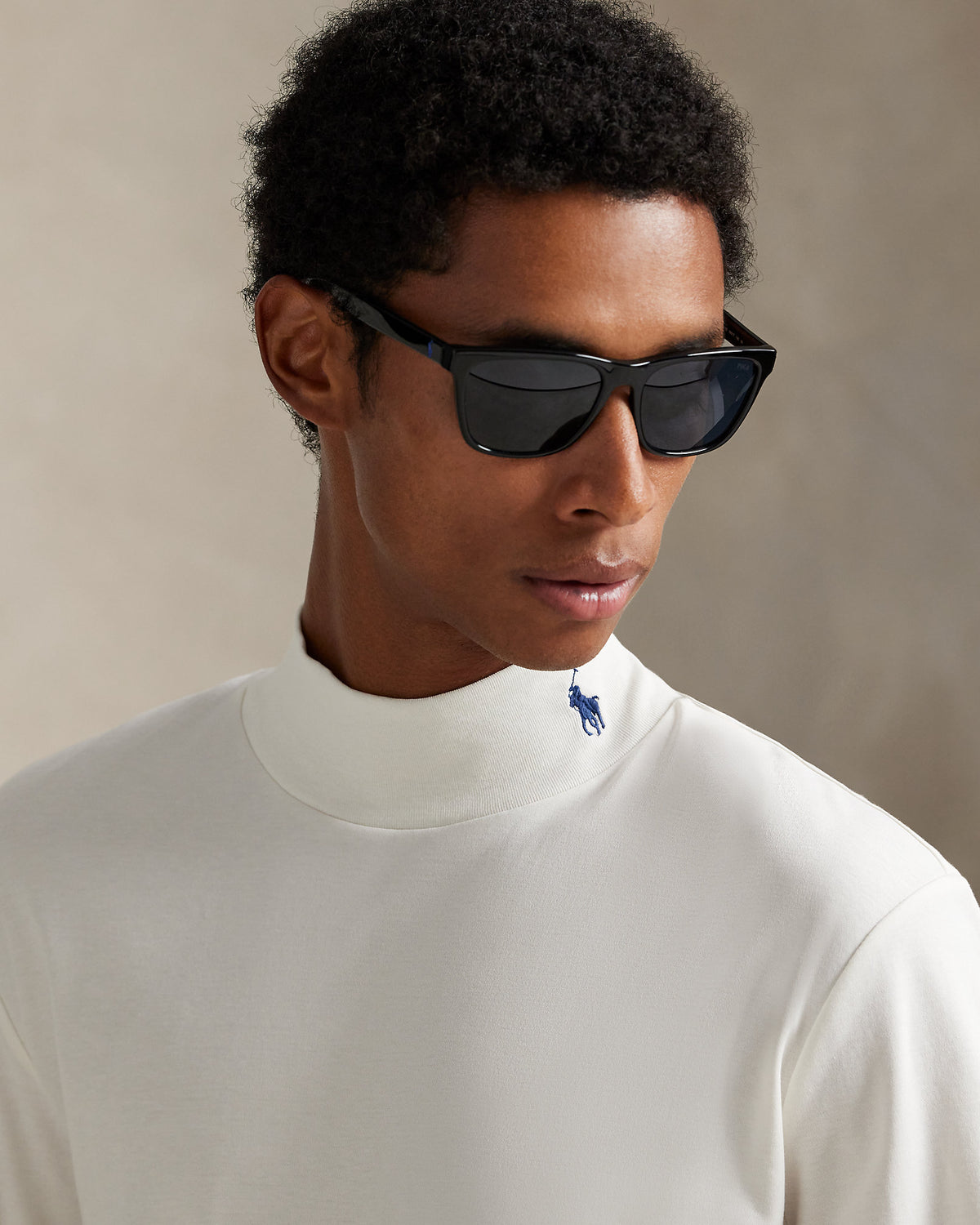 Ralph Lauren Soft Cotton Mockneck Shirt