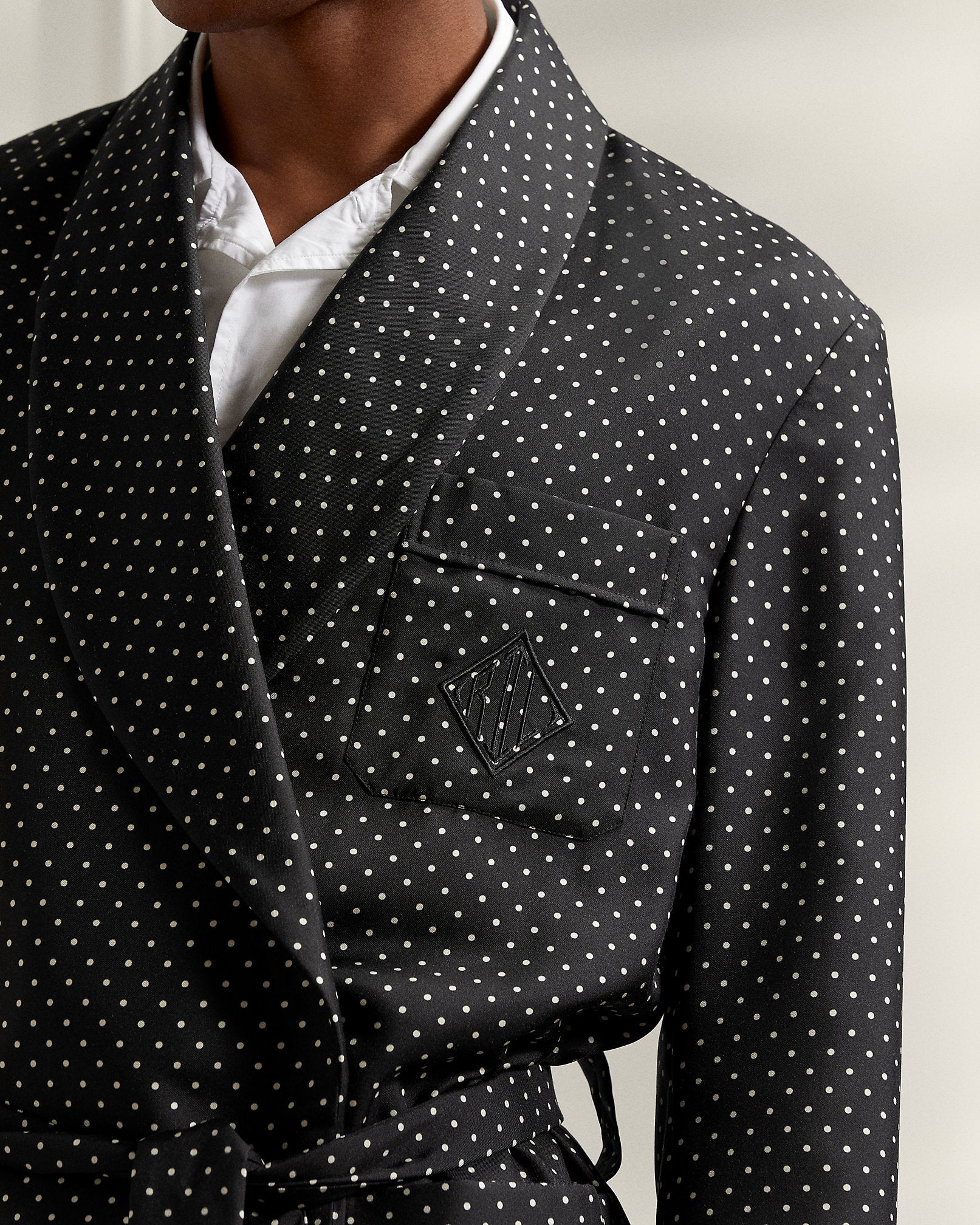 Ralph Lauren PolkaDot Silk Robe