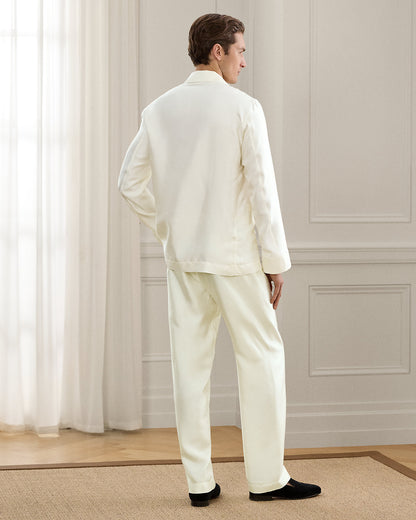 Ralph Lauren Monogram Silk Pajama Set
