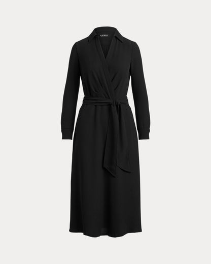 Ralph Lauren Surplice Georgette Midi Dress