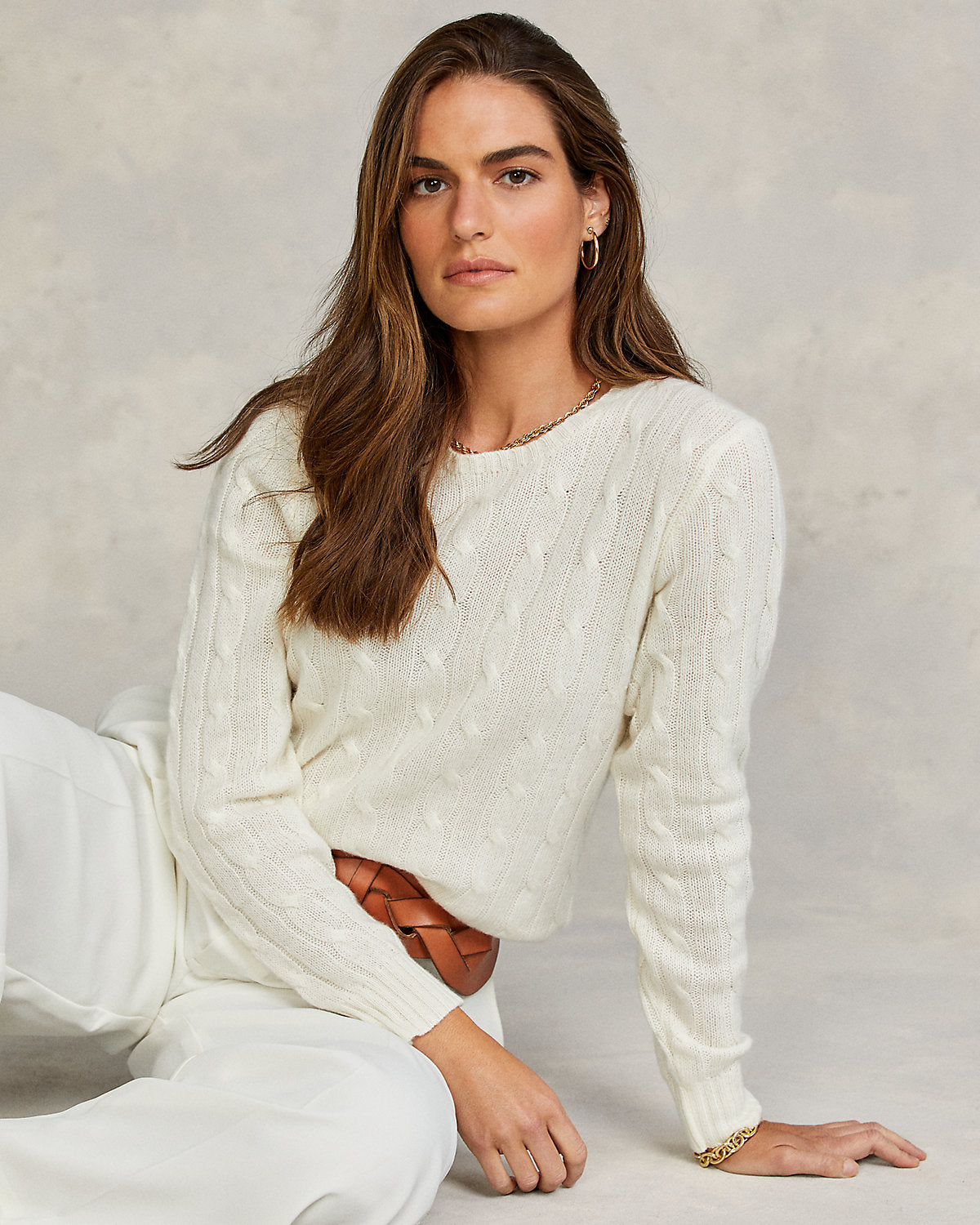 Ralph Lauren The Iconic CableKnit Cashmere Sweater