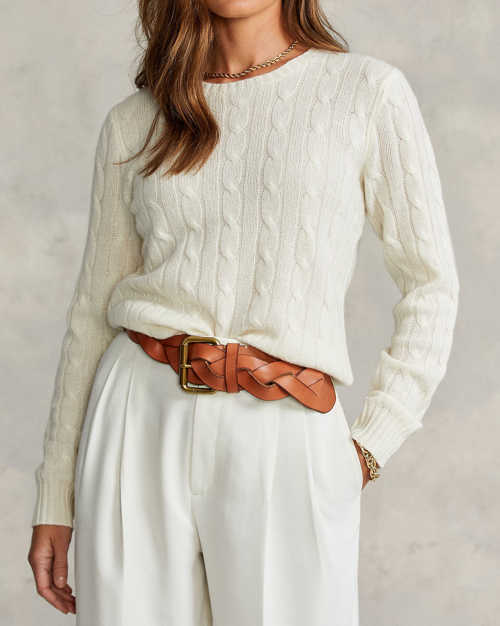 Ralph Lauren The Iconic CableKnit Cashmere Sweater