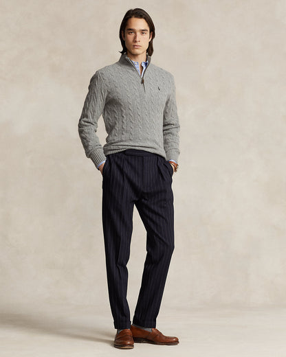 Ralph Lauren CableKnit QuarterZip Sweater