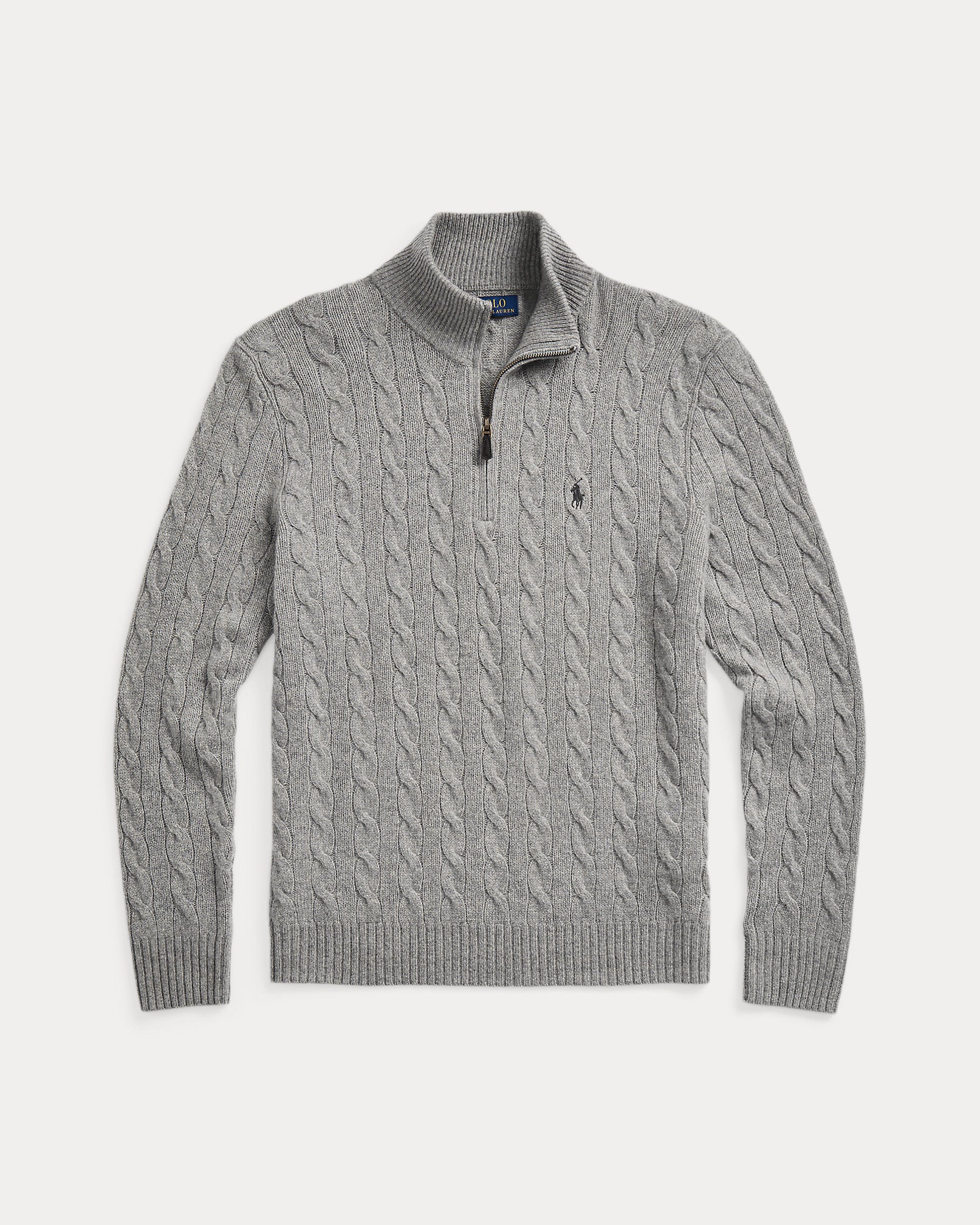 Ralph Lauren CableKnit QuarterZip Sweater
