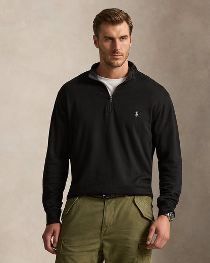 Ralph Lauren Luxury Jersey QuarterZip Pullover