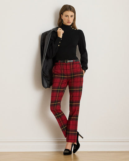 Ralph Lauren ButtonTrim Mockneck Sweater