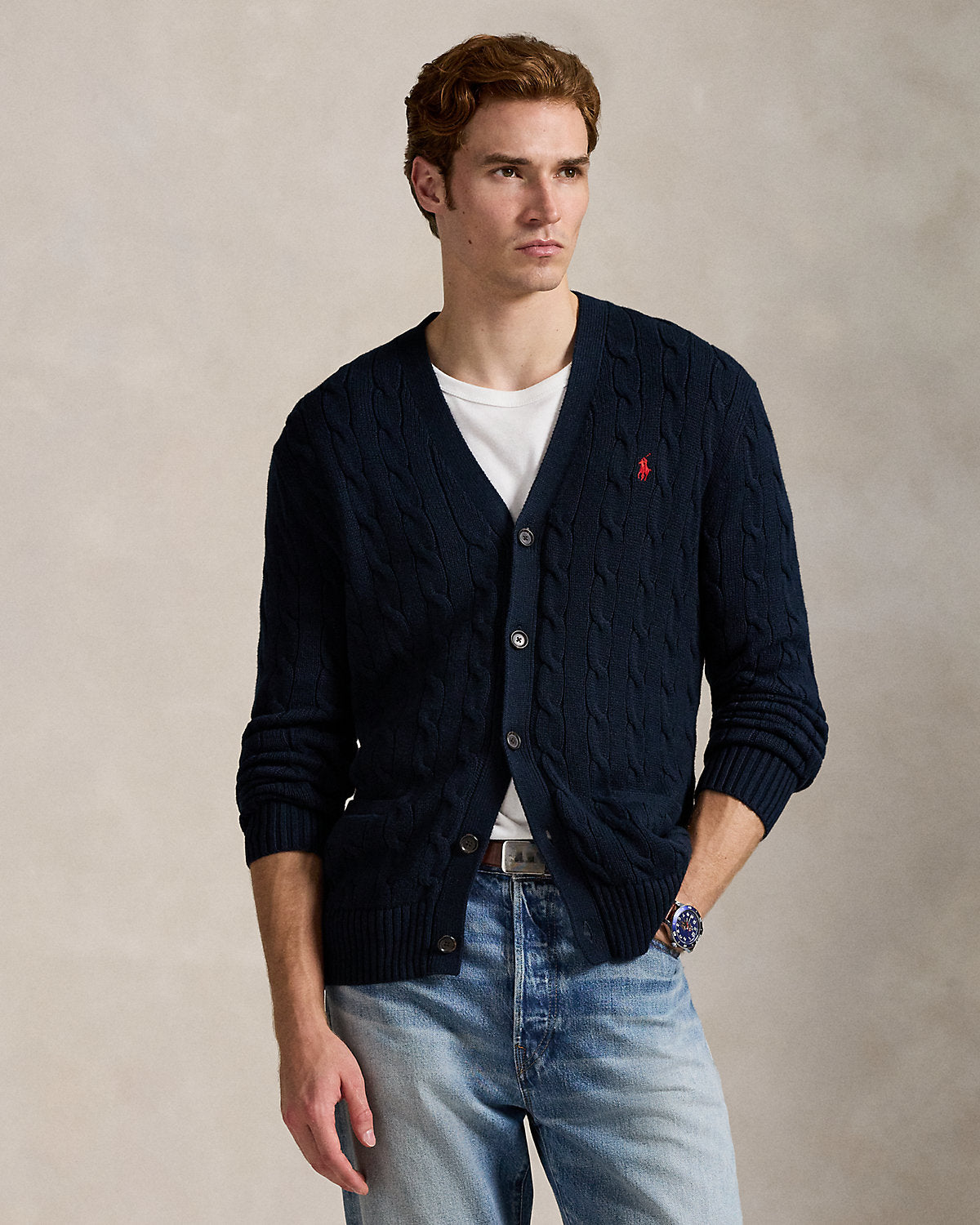 Ralph Lauren CableKnit Cotton Cardigan