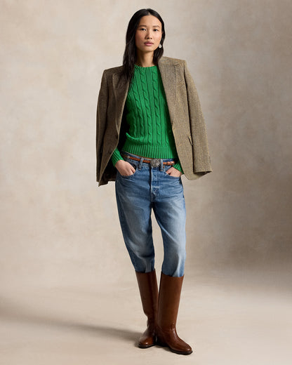 Ralph Lauren CableKnit Cotton Crewneck Sweater