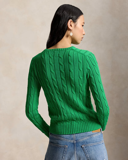Ralph Lauren CableKnit Cotton Crewneck Sweater