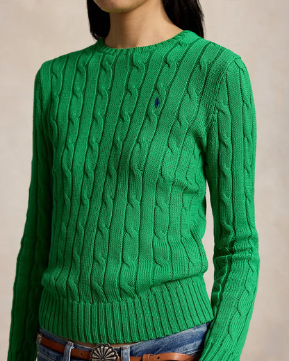 Ralph Lauren CableKnit Cotton Crewneck Sweater