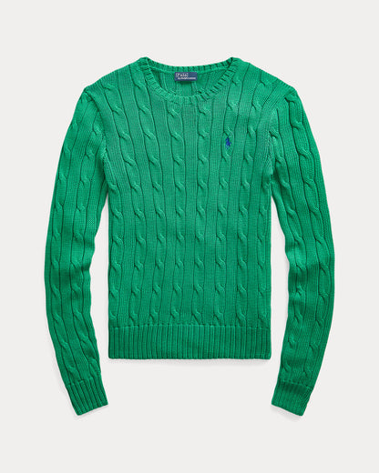 Ralph Lauren CableKnit Cotton Crewneck Sweater