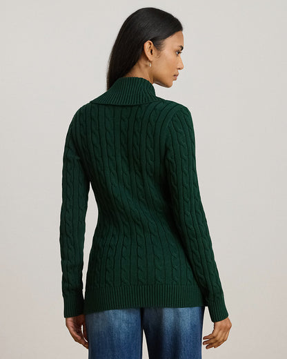 Ralph Lauren BuckleTrim Cotton Sweater