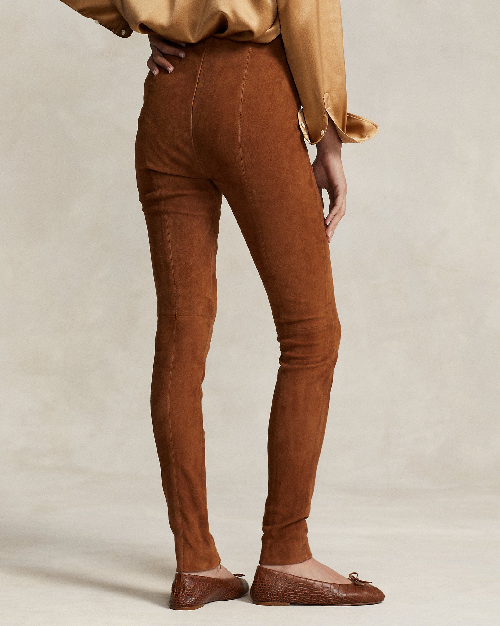 Ralph Lauren Lambskin Suede Pant