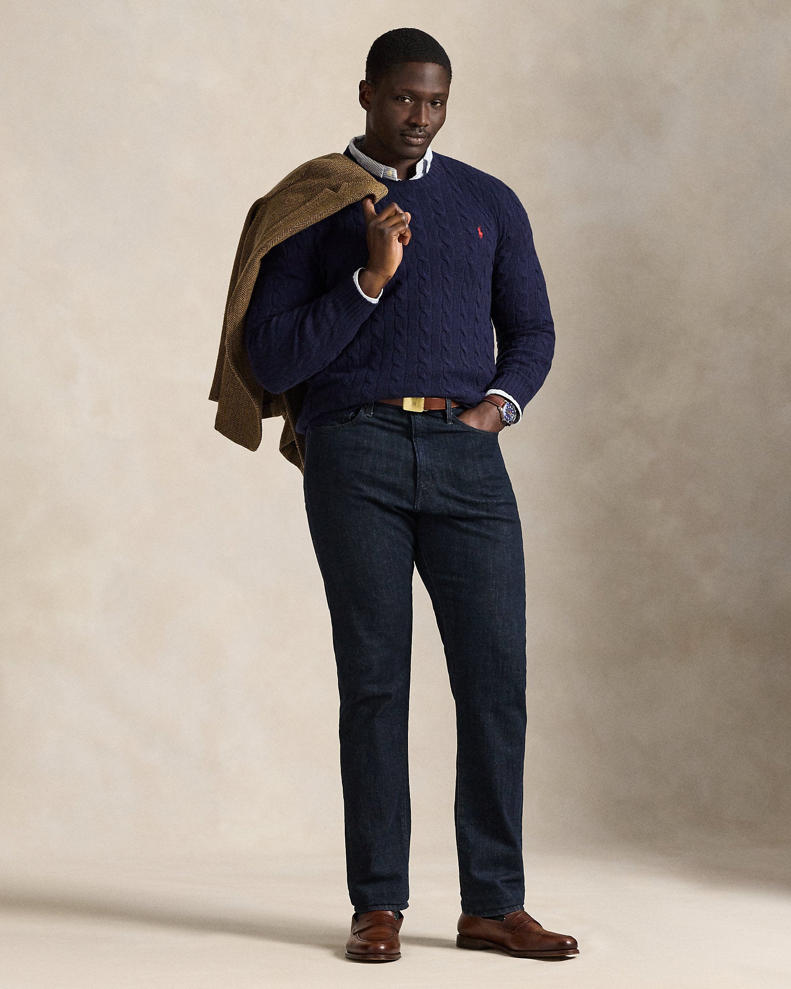 Ralph Lauren CableKnit WoolCashmere Sweater