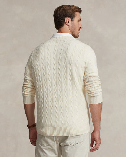 Ralph Lauren CableKnit WoolCashmere Sweater