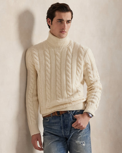 Ralph Lauren CableKnit WoolCashmere Sweater