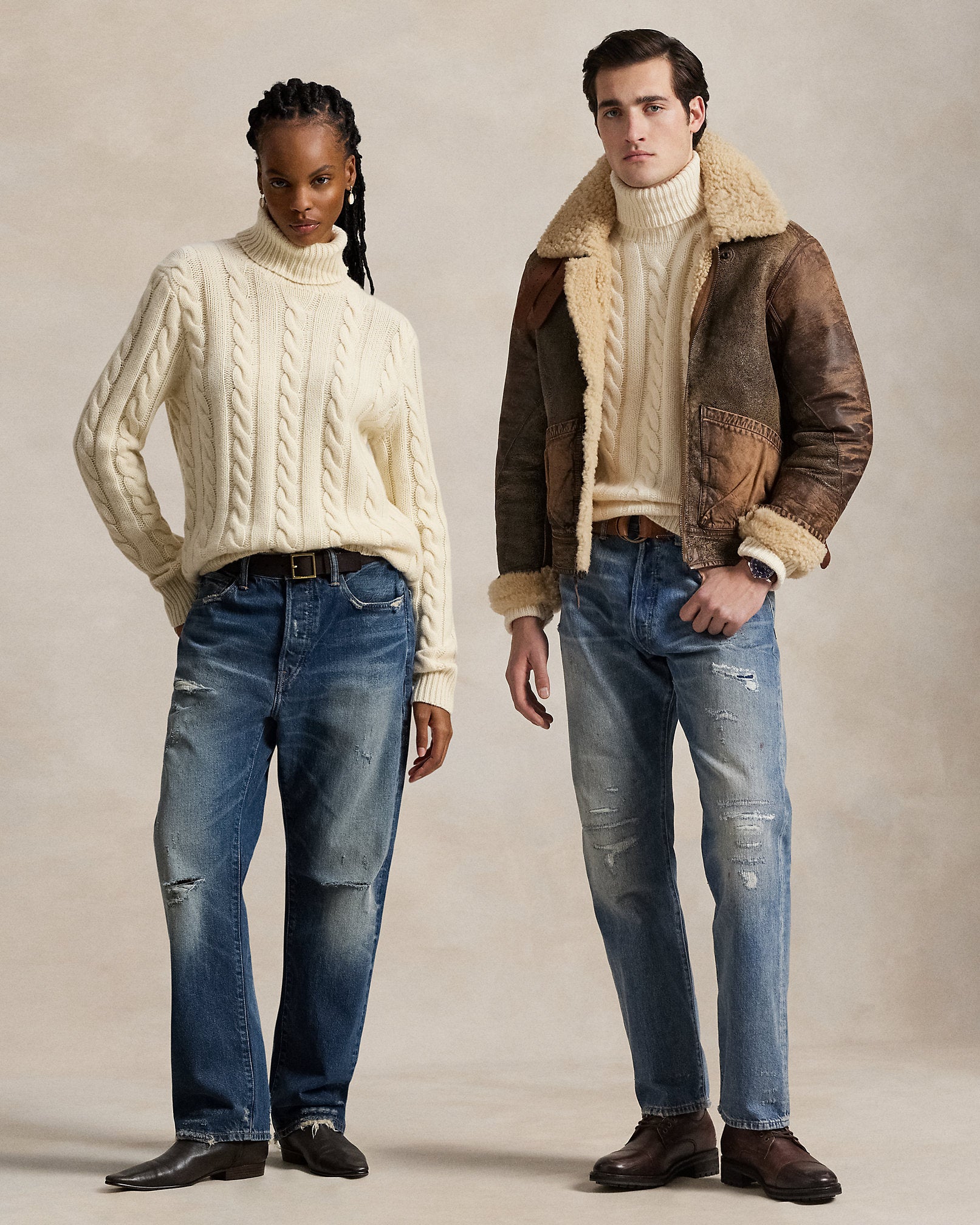 Ralph Lauren CableKnit WoolCashmere Sweater